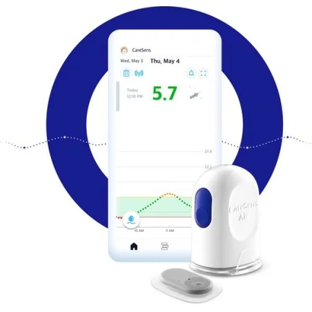 1 Capteur CARESENS Air-Mesure de glucose en continu