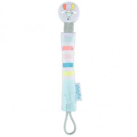 BÉBÉ CONFORT 1 ATTACHE SUCETTE TEXTILE – ELIDOU L’ELEPHANT 7072
