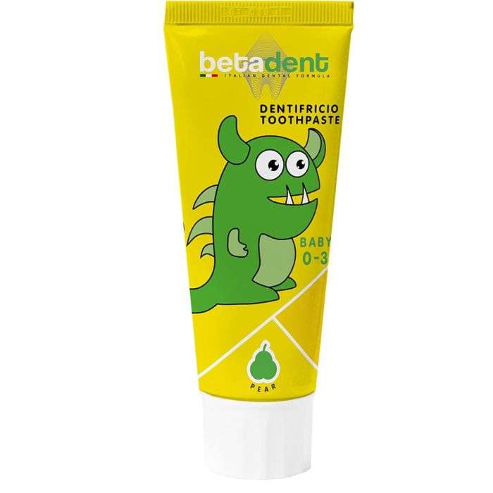 BETADENT DENTIFRICE BEBE 0-3 ANS GOUT POIRE 75 ML