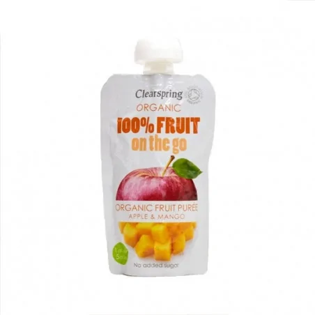 CLEARSPRING PUREE DE FRUITS POMME MANGUE 120G