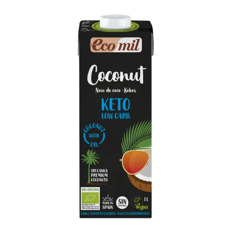 ECOMIL BOISSON DE COCO KETO 1L
