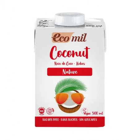 ECOMIL BOISSON DE COCO SANS SUCRE 500ML