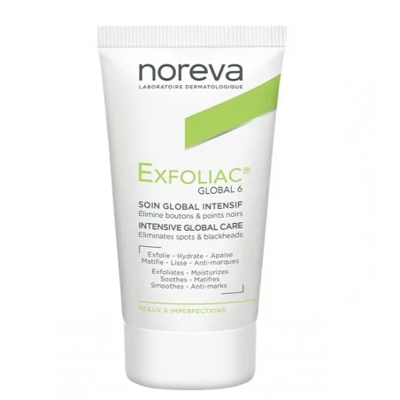NOREVA Exfoliac Global 6 – Soin Traitant Imprefections Sévères 30 ml