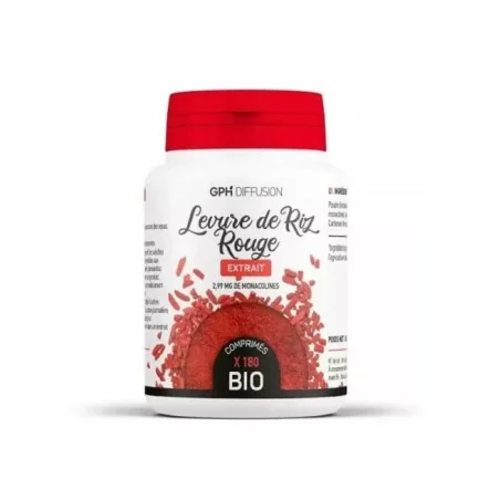 GPH DIFFUSION EXTRAIT DE LEVURE DE RIZ ROUGE 180 gélules