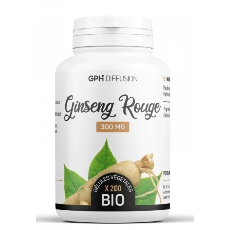 GPH DIFFUSION GINSENG ROUGE Bio 200 gélules
