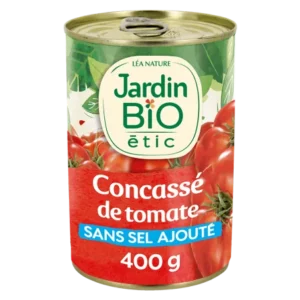 JARDIN BIO CONCASSE DE TOMATE MORCEAUX 400G