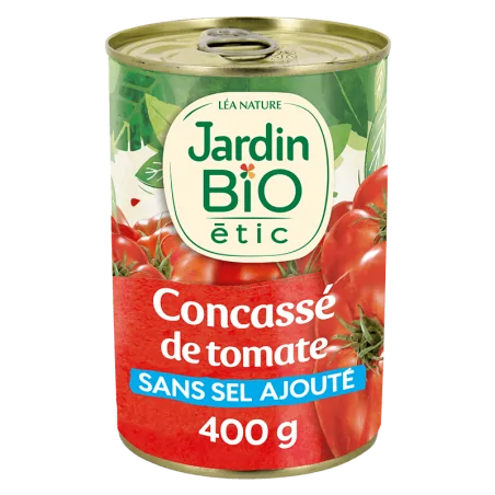 JARDIN BIO CONCASSE DE TOMATE MORCEAUX 400G