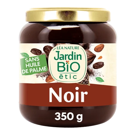 JARDIN BIO PATE A TARTINER NOIR FORTE EN CACAO 350G