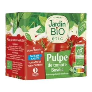 JARDIN BIO PULPE DE TOMATE BASILIC 500G