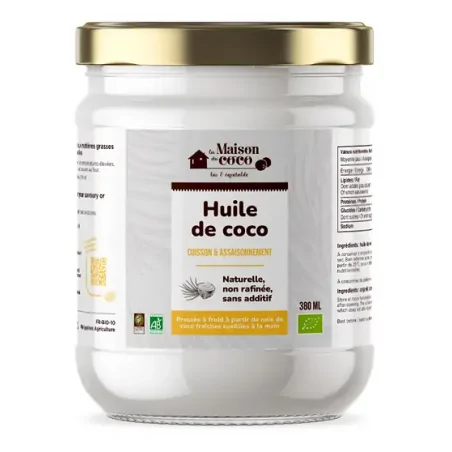 Maison de coco Huile Vierge de Noix de Coco, BIO 300 g –