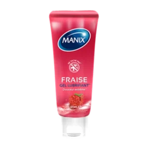 Manix gel lubrifiant fraise pulpeuse 80 ml