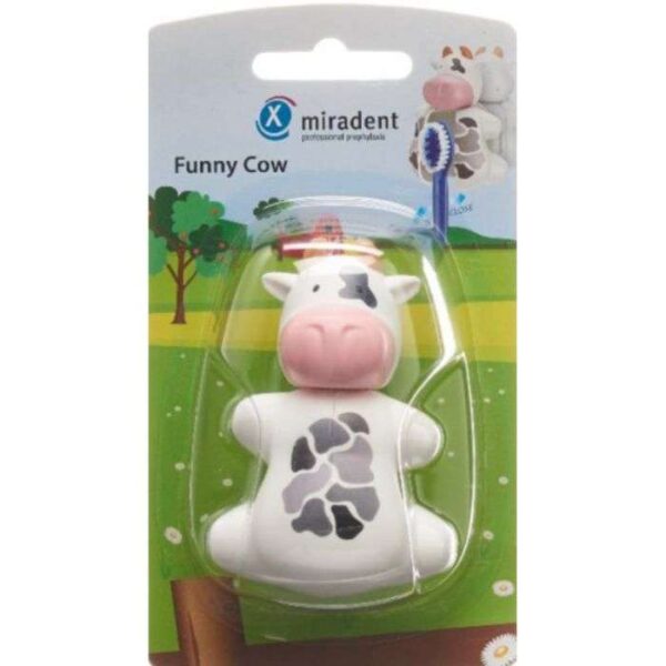 MIRADENT porte Brosse a dent funny cow