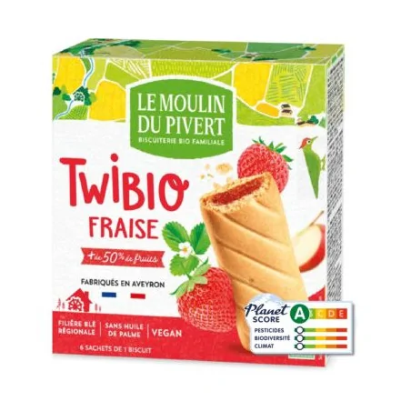 Moulin Du Pivert TWIBIO FRAISE 150 G