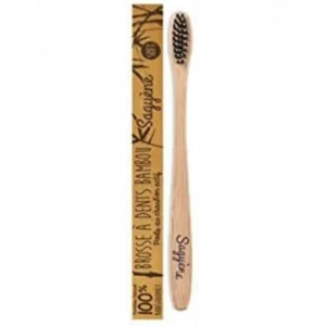 Sagyène Brosse à dents Bambou aux poils de Charbon Actif