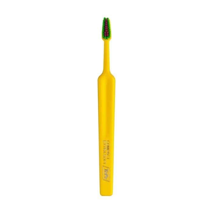 TEPE BROSSE A DENTS COLOUR COMPACT EXTRA SOFT JAUNE