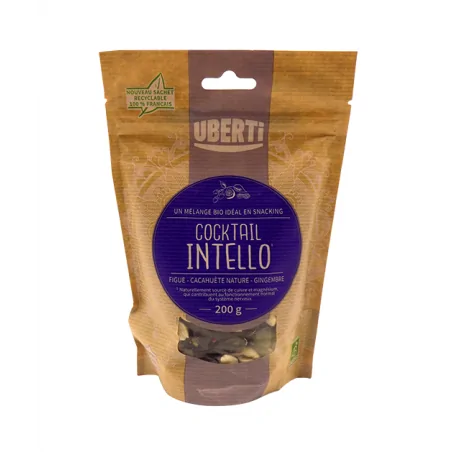 Uberti COCKTAIL INTELLO (figues,mûres blanches, baies de goji,gingembre confit,cacahuetes,graines de courge) 200G