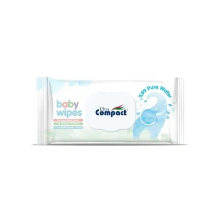 Ultra Compact Lingette Bébé 99% Eau Pure 50 unités