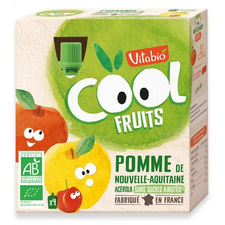 VITABIO POMME ACEROLA 4 X 90 G
