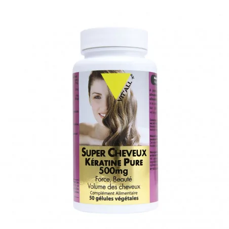 VIT’ALL+ SUPER CHEVEUX KERATINE PURE 50 GELULES