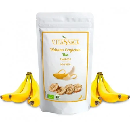 Vitasnack Banane croquante bio sans gluten, sel ni sucre