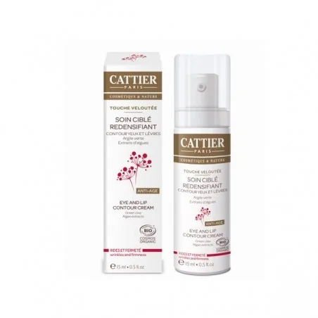 Cattier – Soin ciblé redensifiant Contour Yeux et Lèvres Touche Veloutée 15 ml