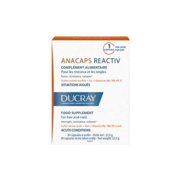DUCRAY ANACAPS REACTIV 30 CAPSULES