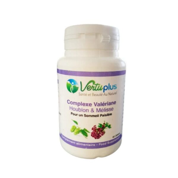 VERTUPLUS COMPLEXE VALERIANE HUBLON ET MELISSE 60 GELULES