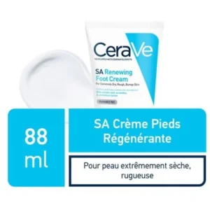 CERAVE CRÈME RÉGÉNÉRANTE PIEDS TRÈS SECS ABÎMÉS RUGUEUX FENDILLES 88ML