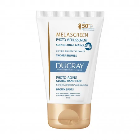 Ducray Soin Global Mains Photo-vieillissement – Crème anti tache main — Melascreen 50 ml