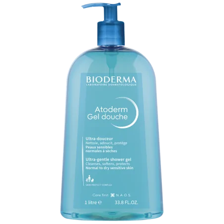 bioderma atoderm gel douche 1litre