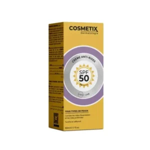 cosmetix dermatologie soin 2 en 1 anti rides spf50 50ml