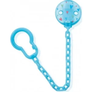 dodie attache sucette chainette bleu