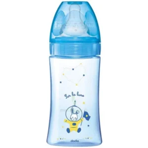dodie biberon initiation 270 ml bleu cosmonaute tetine debit 2