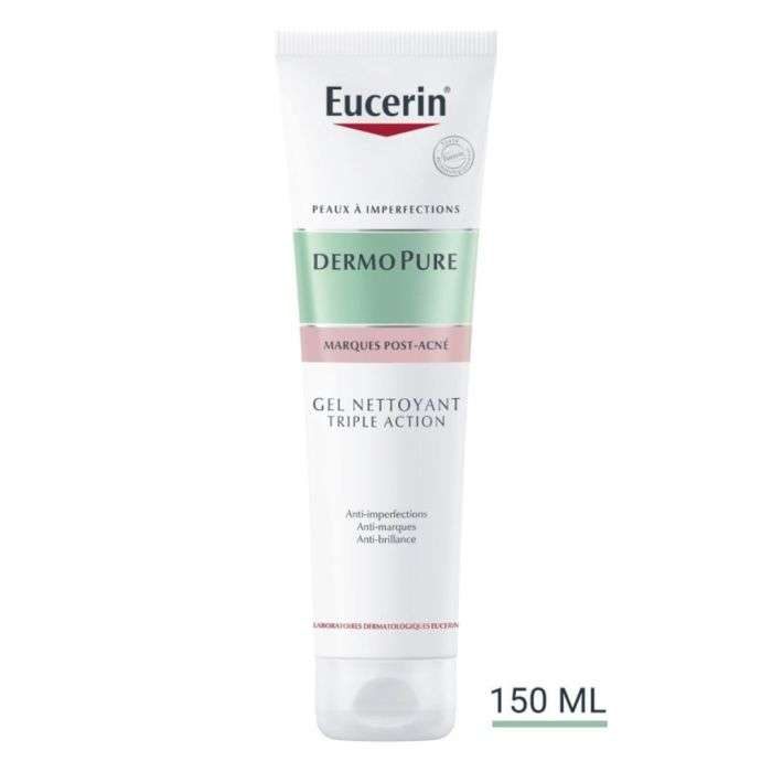 eucerin eucerin dermopure gel nettoyant triple action 150 ml accueil