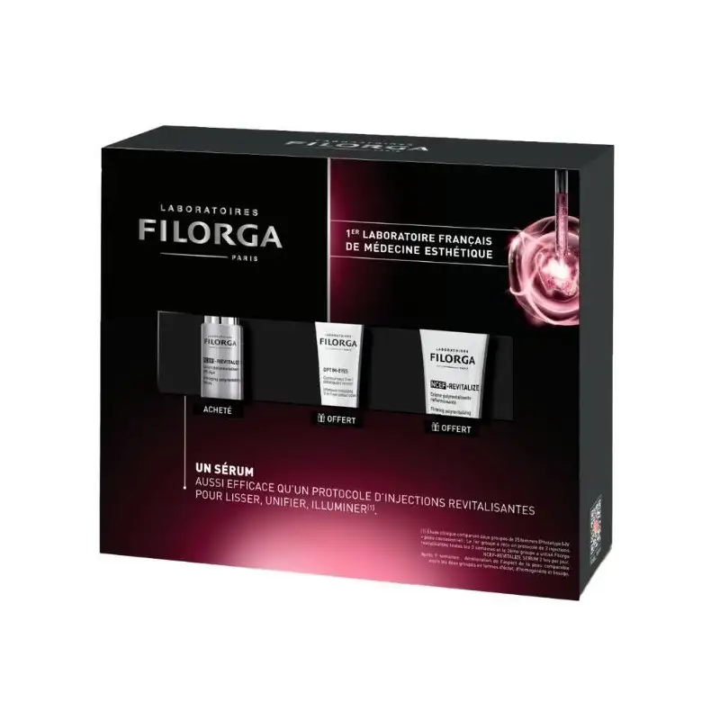 filorga coffret ncef revitalize serum anti age 30ml ncef revitalize creme 15ml offert optim eyes contour yeux 4ml offert