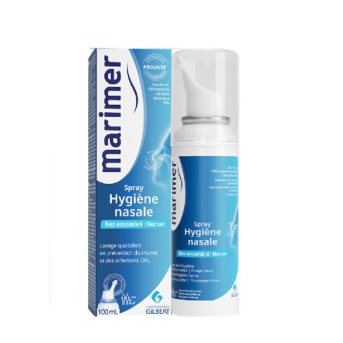 gilbert gilbert marimer spray isotonique hygiene nasale quotidienne adulte 100 ml yeux nez et oreilles