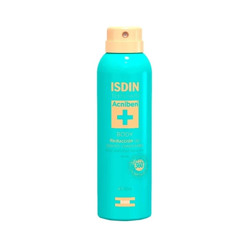 isdin acniben spray boutons du corps 150 ml