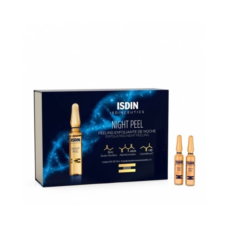 isdin night peel nuit 10 ampoules