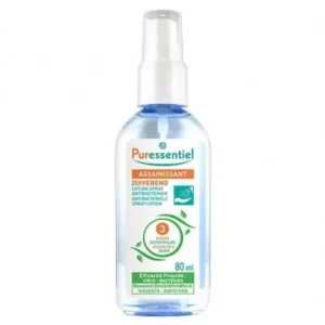 puressentiel assainissant lotion spray antibacterien mains et surfaces 3 he 80ml