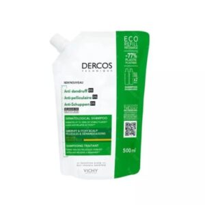 DERCOS TECHNIQUE ECO RECHARGE SHAMPOOING ANTIPELLICULAIRE DS – CHEVEUX NORMAUX A SEC 520x520 2