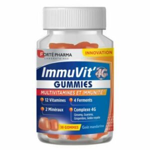 Forte Pharma Immuvit 4G Gout Mandarine 30gommes 520x520 2