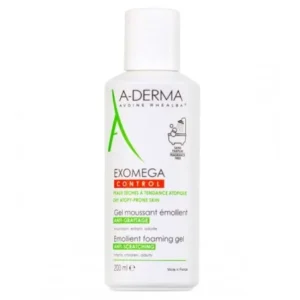 a derma exomega gel moussant emollient anti grattage 200 ml 1