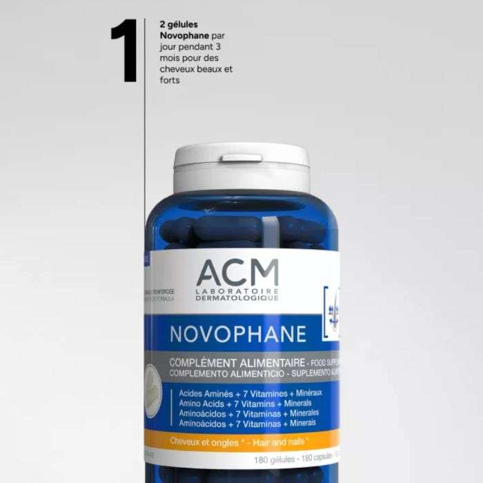 acm acm novophane complement alimentaire 180 gelules complements cheveux et ongles 1