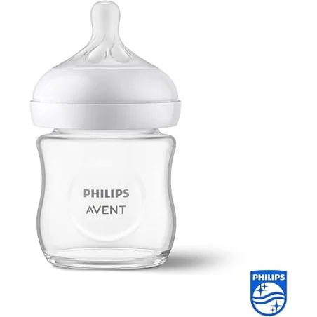 avent biberon natural verre 120 ml avent philips 1