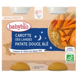 babybio carotte des landes patate douce ble 2x220g 1