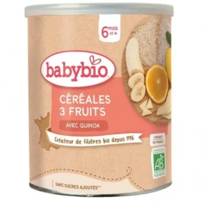 babybio cereales 3 fruits avec quinoa 220g 1