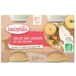 babybio delice des vergers 2x130g 1