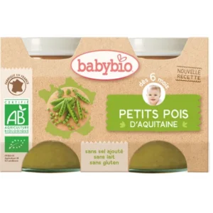 babybio petits pois daquitaine 2x130g 1