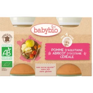 babybio pomme daquitaine abricot doccitanie cereale 2x130g 1