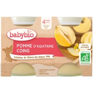 babybio pomme daquitaine coing 2x130g 1